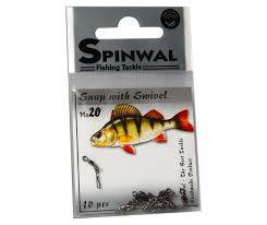 AGRAFKA SPINWAL SNAP WITH SWIVEL #14 10kg