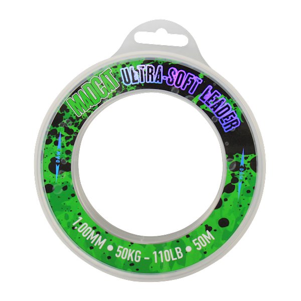 ULTRA-SOFT MONO LEADER 50M 1.30MM 75KG 165LBS TRAN