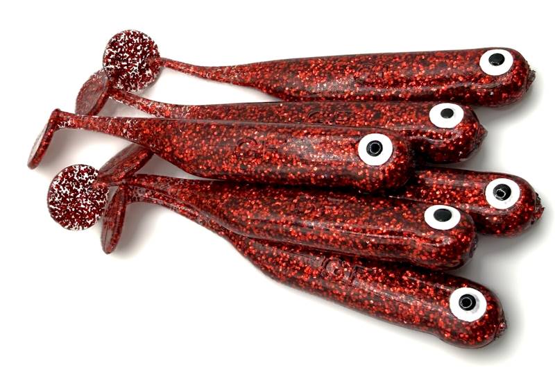 GF1 7cm glitter red 6 szt.