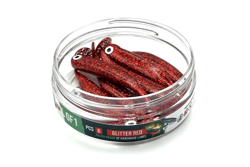 GF1 7cm glitter red 6 szt.