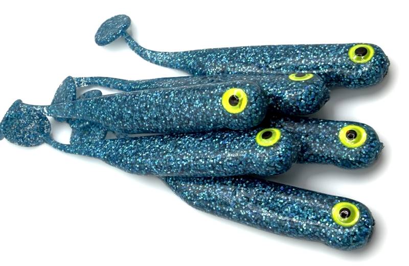 GF1 7cm glitter blue 6 szt.