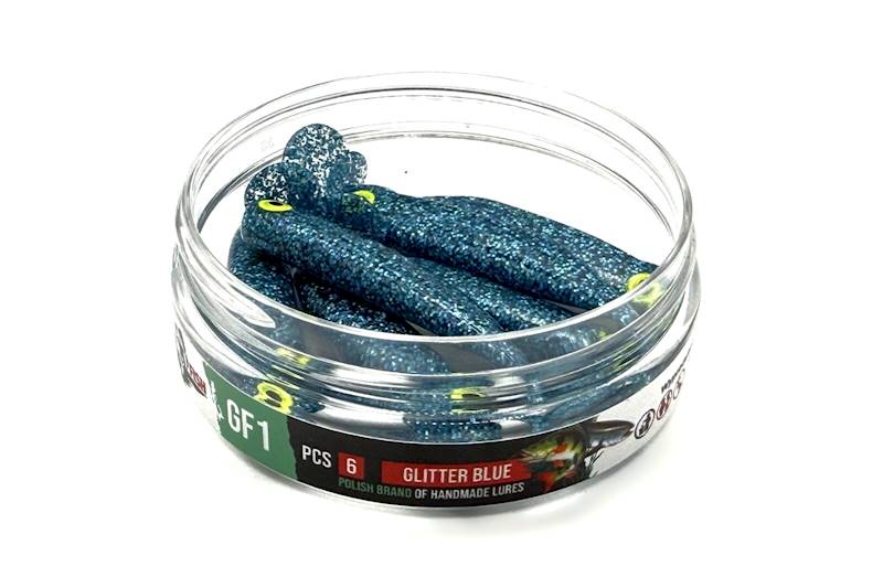 GF1 7cm glitter blue 6 szt.