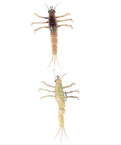3D TPE MAYFLY NYMPH 5CM2.5G YELLOW BELLY