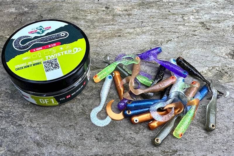 GF1T0171_przyneta GF1 twister mix, fish scent24szt