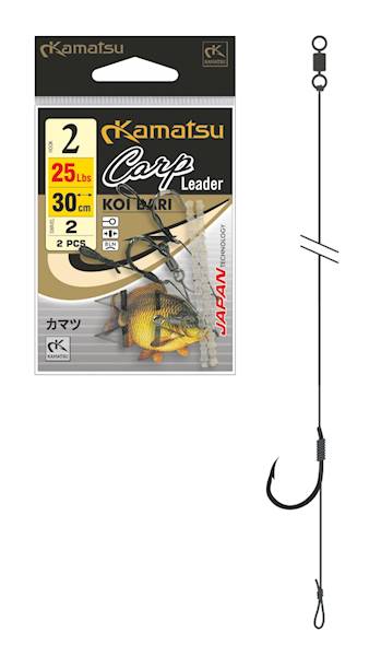 KAMATSU CARP LEADER KOI BARI 4BLNO 25cm/25Lbs PRZY