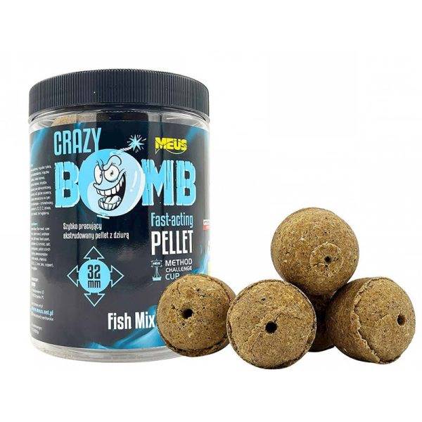 PELLET CRAZY BOMB 32mm FISH MIX