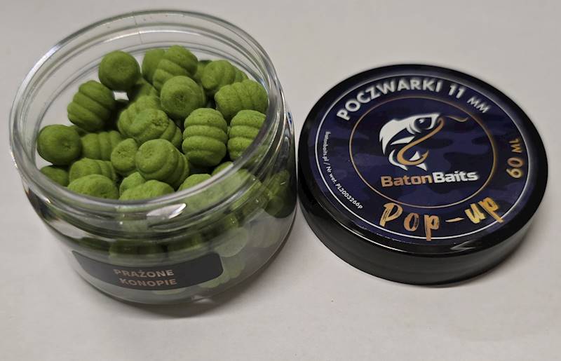 Poczwarki 11mm POP UP PRAŻONE KONOPIE BB