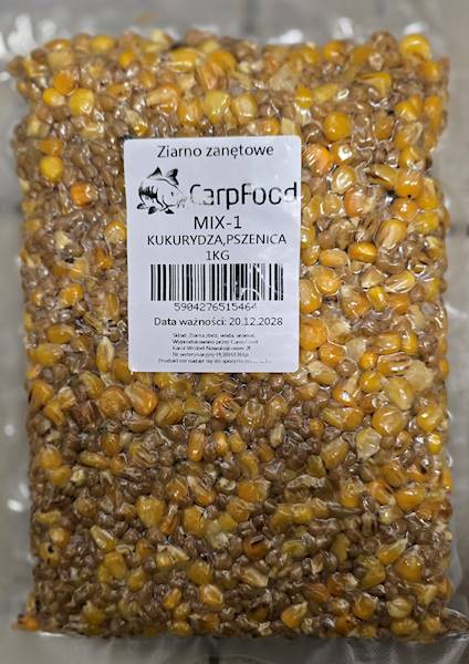 KUKURYDZA PSZENICA CarpFood gotowa 1kg