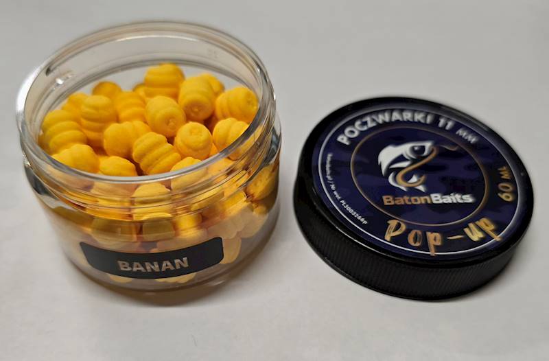 Poczwarki 11mm POP UP BANAN  BATON BAITS