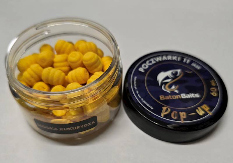 Poczwarki 11mm POP UP SŁODKA KUKURYDZA BATON BAITS