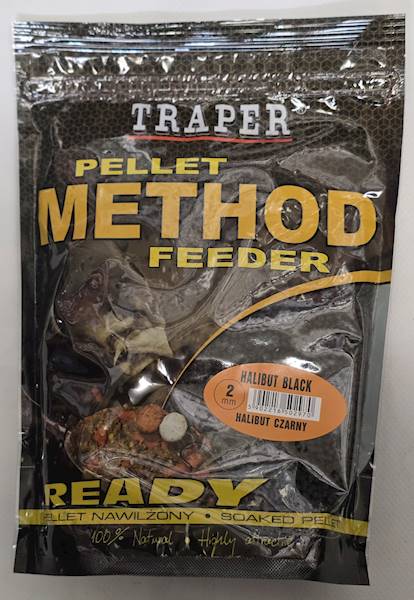 GOTOWY PELET TRAPER HALIBUT CZARNY 2MM 500GRAM