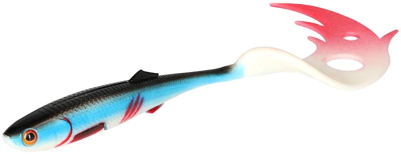 PRZYNĘTA - SICARIO PIKE TAIL 10.5cm/BLEEDING BLUE 