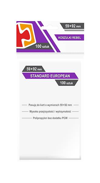 Koszulki Rebel 59x92 Standard European 100szt