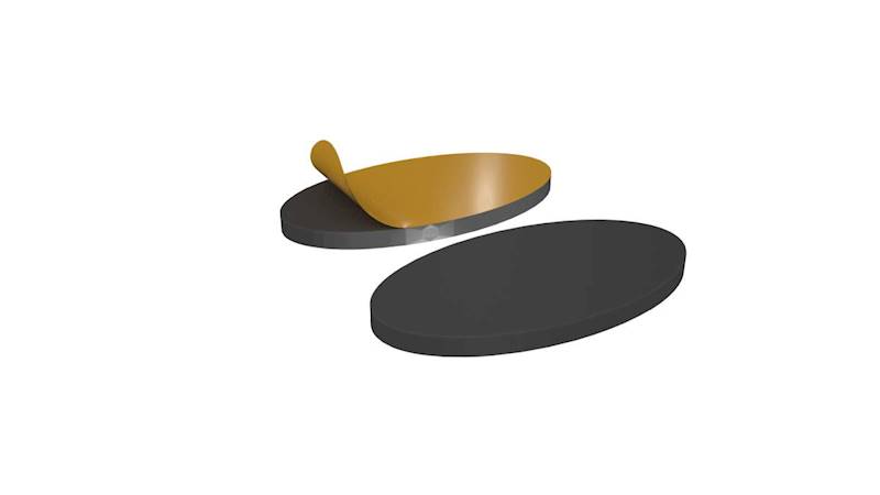 S&S Naklejki Magnetyczne (5) 60x35 mm Wklęsłe pod.