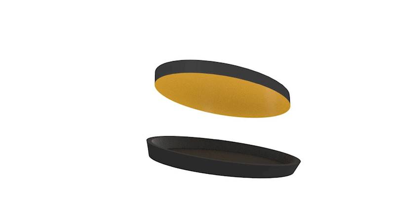 S&S Naklejki Magnetyczne (5) 60x35 mm Wklęsłe pod.