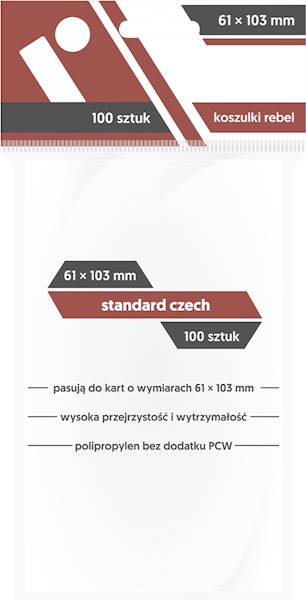 Koszulki Rebel 61x103 Standard Czech 100 szt.