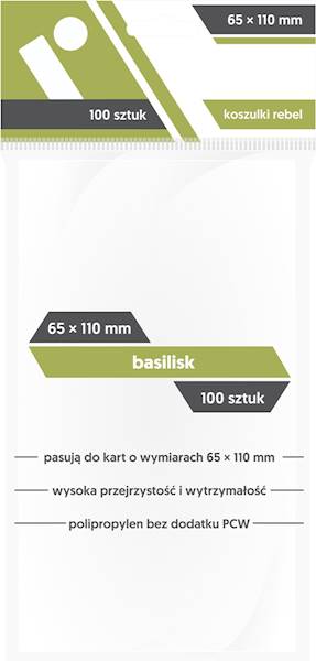 Koszulki Rebel 65x110 Basilisk 100 szt.
