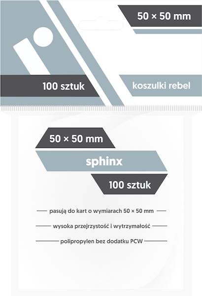 Koszulki Rebel 50x50 Sphinx 100 szt.