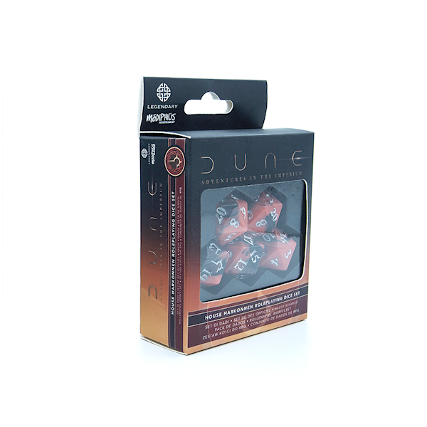 RPG Diuna  zestaw kości Harkonnen