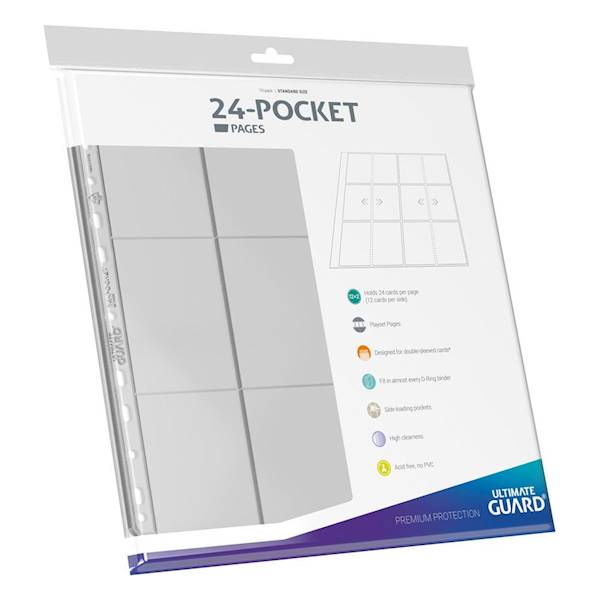 UG Strony do segregatora 24-pocket Clear 10szt.