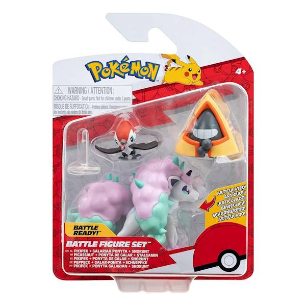 Pokemon Battle Figure 3-pack Pikipek Ponyta Snorun