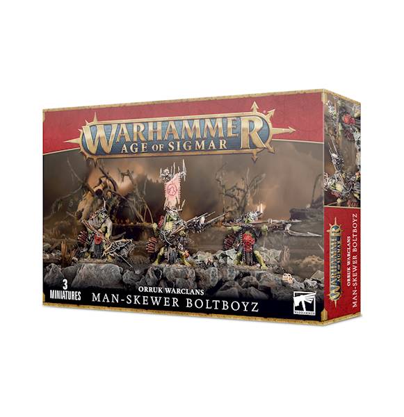 AoS Orruk Warclans Man-Skewer Boltboyz