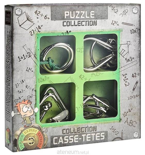 Łamigłówki metalowe 4 szt puzzle Collection Junior