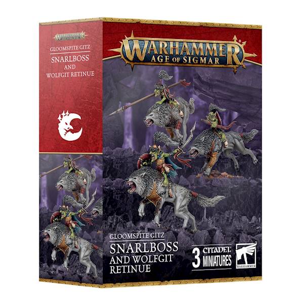 AoS Gloomspite Gitz Snarlboss & Wolfgit Retinue
