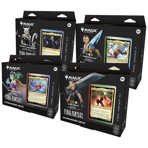 MtG Final Fantasy Commander Zestaw x4