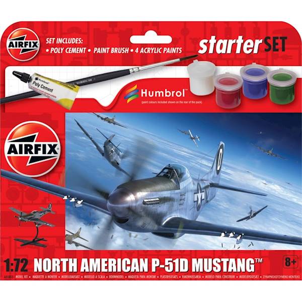 Model North Americn P-51D Mustang Starter Set