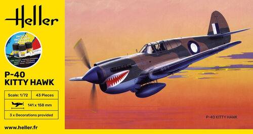 Model Starter Set- P-40 Kitty Hawk