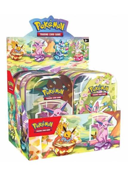 PTCG Prismatic Evolutions Mini Tin Zestaw 8