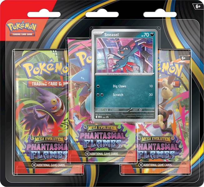 PTCG ME2 Phantasmal Flames 3-Pack Blister Sneasel