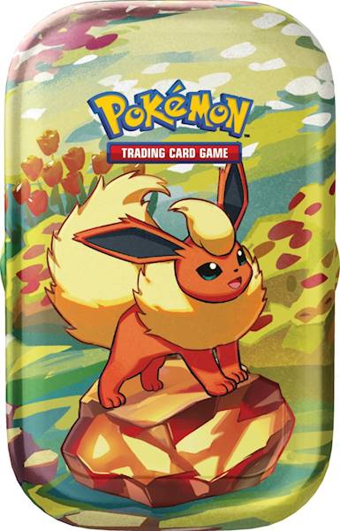 PTCG Prismatic Evolutions Mini Tin Flareon