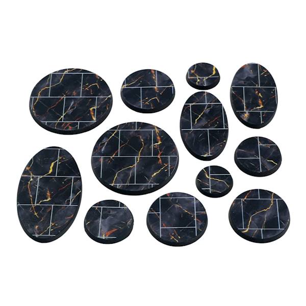 S&S Black Marble Instabases 40mm 5 szt