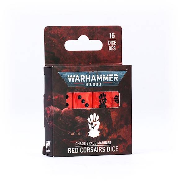 WH40K Red Corsairs Dice Set