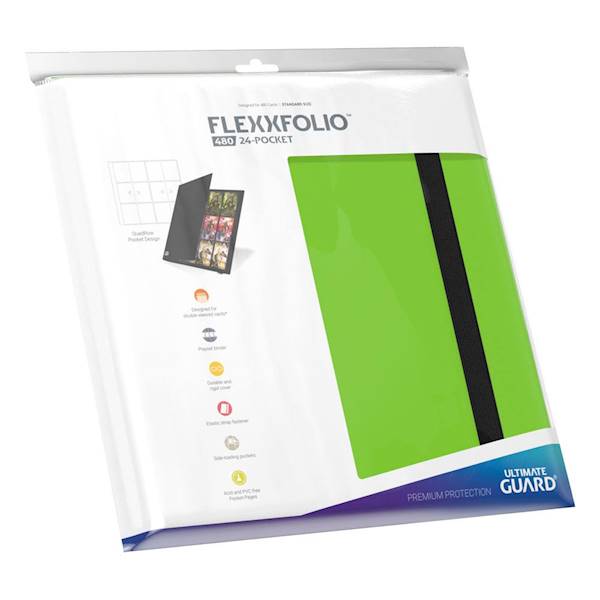 UG Album 24-pocket Flexxfolio Quadrow Light Green