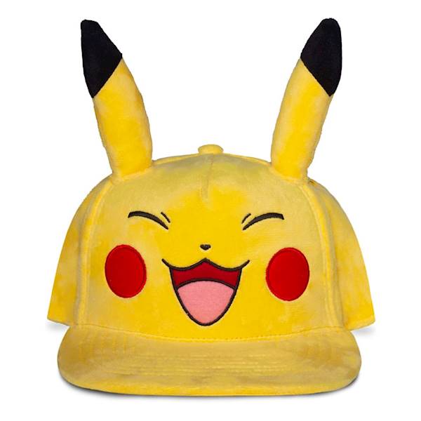 Czapka Pokemon Plush Snapback Happy Pikachu