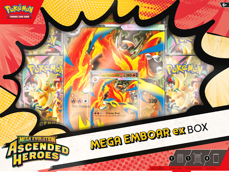 PTCG Ascended Heroes Mega Emboar ex Box