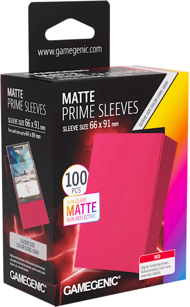 Koszulki Gamegenic Matte Prime Sleeves Red