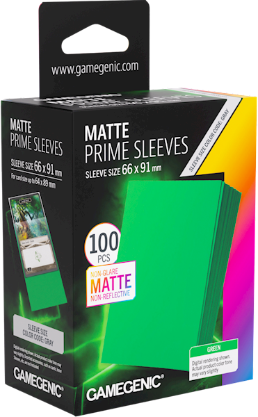 Koszulki Gamegenic Matte Prime Sleeves Green