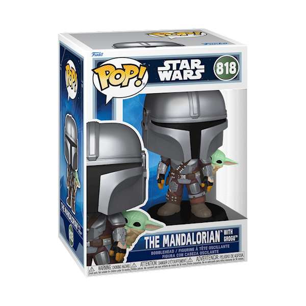 Funko POP! Star Wars Mandalorian With Grogu 818