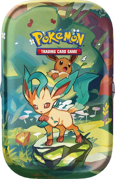 PTCG Prismatic Evolutions Mini Tin Leafeon