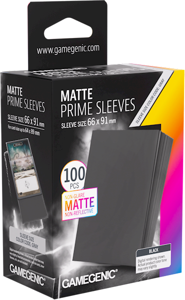 Koszulki Gamegenic Matte Prime Sleeves Black