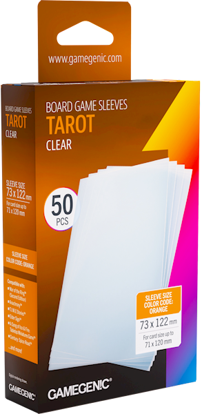Koszulki Gamegenic Tarot Clear 73x122