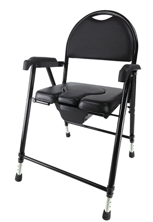 Krzesło toaletowe tapicerowane składane AR-102