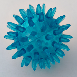 Piłka jeżyk 6cm Sanity niebieska 