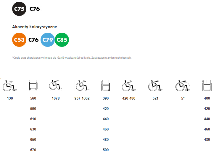 Wózek ultralekki z napędem elektrycznym pokojowy VERSO Vermairen