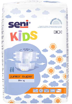 Seni Kids Junior Super 20+ kg A30 Pieluchy na rzep