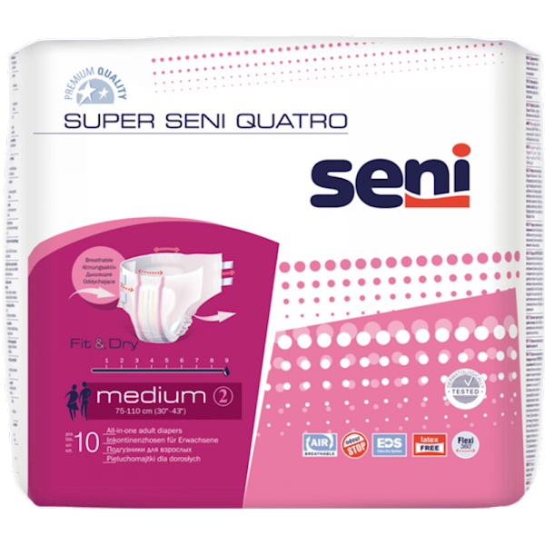 Super Seni Quatro Pieluchy na rzepy